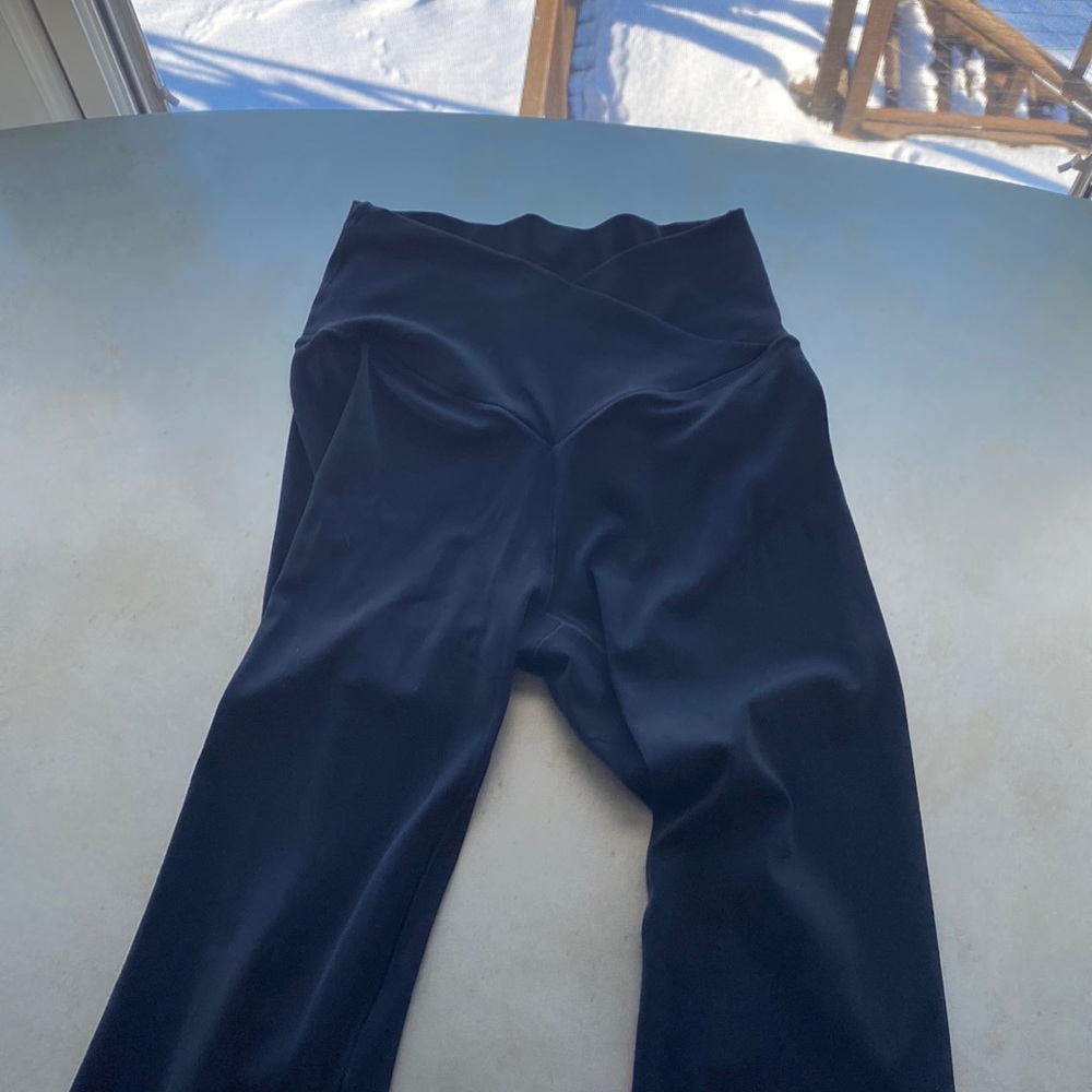Black OFFLINE crossover leggings from aerie